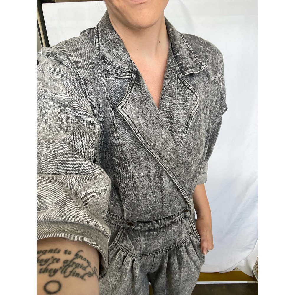 Vintage Gray Jumpsuit - Picture 2 of 9